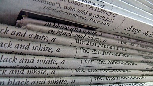 Zeitungsstapel Ein Stapel Zeitungen